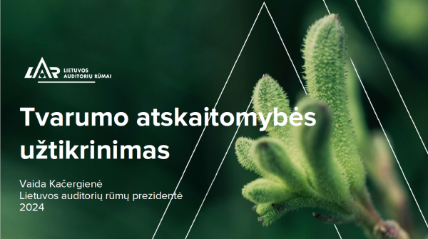 Tvarumo atskaitomybės užtikrinimas