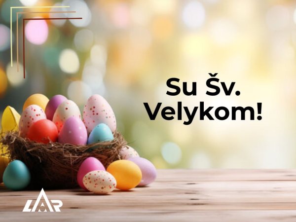 Sveikinimas su artėjančiomis Šv. Velykomis!
